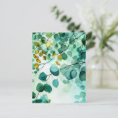 パステルカラーイラストレーションの水離れ色 ポストカード (スタンド正面)