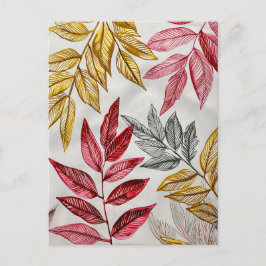 パステルカラーイラストレーションの水離れ色 ポストカード