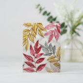 パステルカラーイラストレーションの水離れ色 ポストカード (スタンド正面)