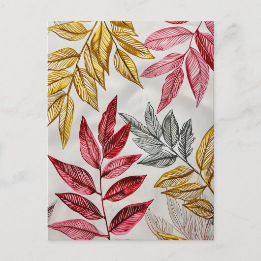 パステルカラーイラストレーションの水離れ色 ポストカード (正面)