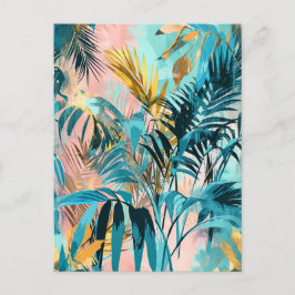 パステルカラーイラストレーションの水離れ色 ポストカード