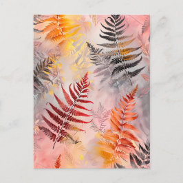 パステルカラーイラストレーションの水離れ色 ポストカード