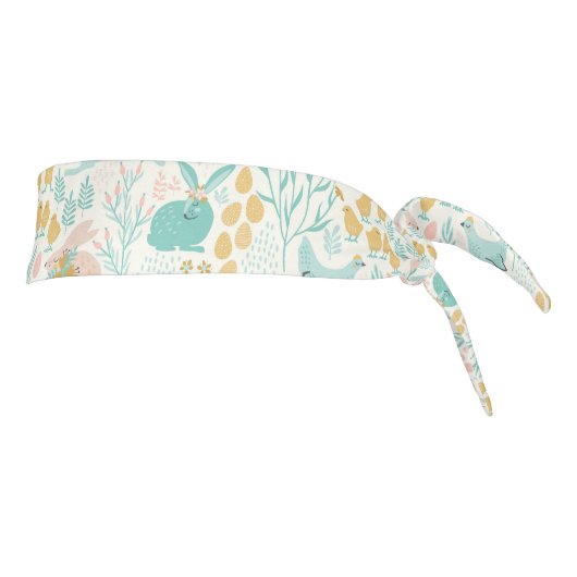 パステルカラーイースターシンボルシームレスパターン タイヘッドバンド (回転90)