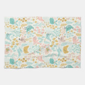 パステルカラーイースターシンボルパターン キッチンタオル (横)