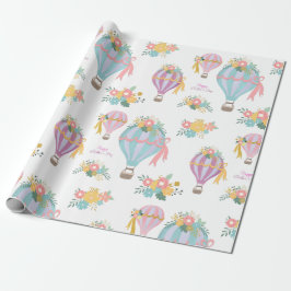 パステルカラーエアバルーン母の日 ラッピングペーパー