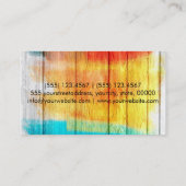 パステルカラーオンウッド#4 名刺 (裏面)