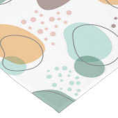 パステルカラーオーガニックシェイプシームレスパターン ロングテーブルランナー (コーナー)