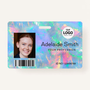 パステルカラーオーパル宝石効果 バッジ