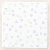 パステルカラーキャンディハート ガラスコースター (裏面)