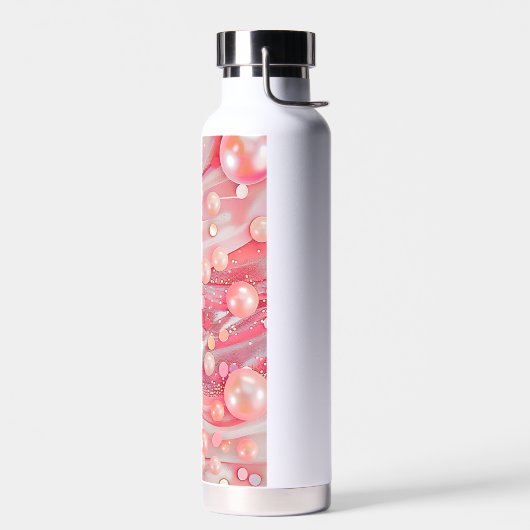 パステルカラーグリッターパールプリント ウォーターボトル (左面)