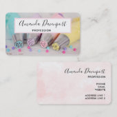 パステルカラーケーキ飾ーのツール 名刺 (正面/裏面)