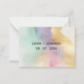 パステルカラーシンプルテーマの微妙な水色 ノートカード (裏面)