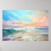 パステルカラーシースケープアイポスター ポスター (正面)