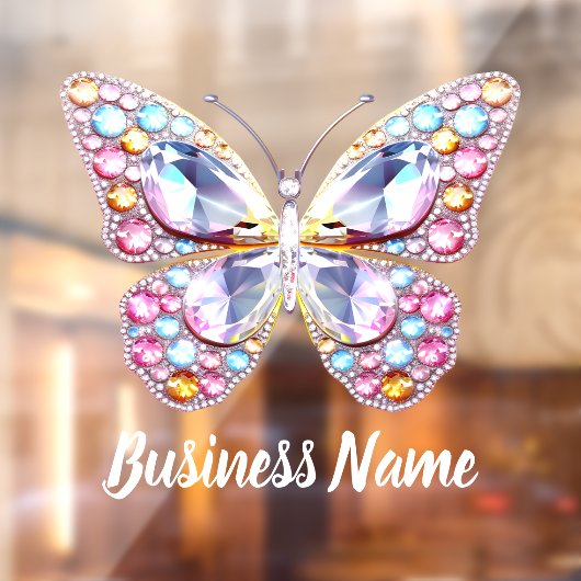 パステルカラージェムス バタフライ ウィンドウサイン (シート2)