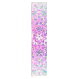 パステルカラージオメトリック抽象芸術パターン ショートテーブルランナー