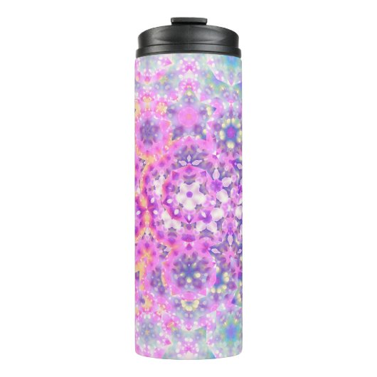 パステルカラージオメトリック抽象芸術パターン タンブラー (正面)