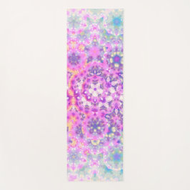 パステルカラージオメトリック抽象芸術パターン ヨガマット