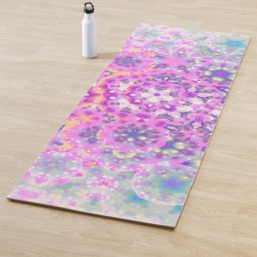 パステルカラージオメトリック抽象芸術パターン ヨガマット (インサイチュ)