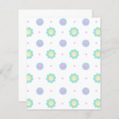 パステルカラースクラップブック紙 – ベビーシャワー紙 (正面/裏面)