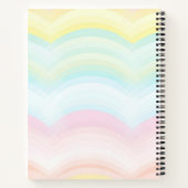 パステルカラースクールバックパック ノートブック (裏面)