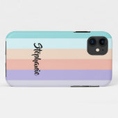 パステルカラーストライプトレンディー Case-Mate iPhoneケース (裏面(横))