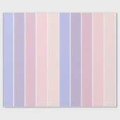 パステルカラーストライプー ラッピングペーパー (フラット)