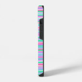 パステルカラーストライプ iPhoneケース (左側面)