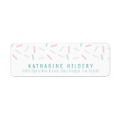 パステルカラースプレッレスホワイトアドレス ラベル (正面)