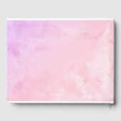 パステルカラーズガウンフローラキンセアニェラゲストブック ゲストブック (裏面)