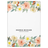 パステルカラーズガーデンフラワー縁ど クリップボード (裏面)