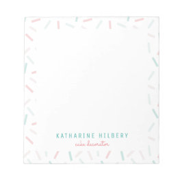 パステルカラーズスプリンクルズホワイト ノートパッド