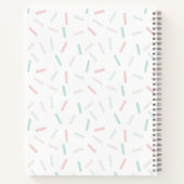 パステルカラーズスプリンクルズホワイト ノートブック (裏面)