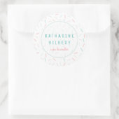 パステルカラーズスプリンクルズホワイト ラウンドシール (バッグ)