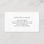 パステルカラーズハニービーデザイン 名刺 (裏面)