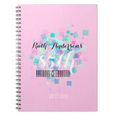 パステルカラーズピンク85thバースデーパーティーゲストブック ノートブック (正面)