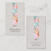 パステルカラーズフラワーテープフローリストビジネスカードフローリスト 名刺 (正面/裏面)