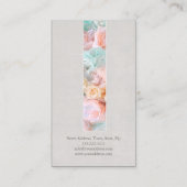 パステルカラーズフラワーテープフローリストビジネスカードフローリスト 名刺 (裏面)