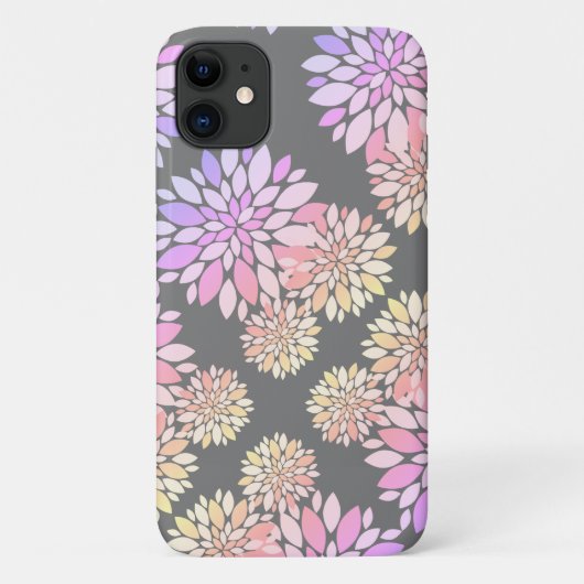 パステルカラーズフラワー花びらiPhone 11ケース Case-Mate iPhoneケース (裏面)