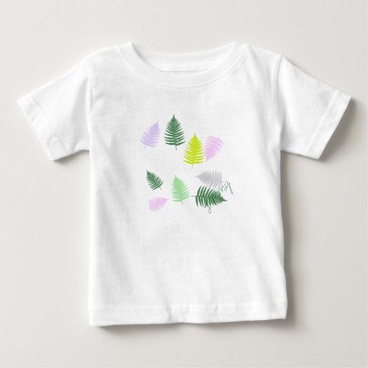 パステルカラーズラッキーシダ ベビーTシャツ (正面)
