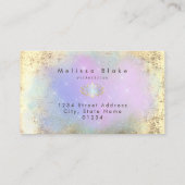 パステルカラーズロータスデザイン 名刺 (裏面)