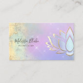パステルカラーズロータスデザイン 名刺 (正面)