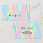パステルカラーデザイン名刺 名刺 (正面/裏面)