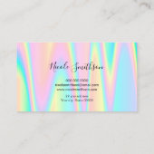 パステルカラーデザイン名刺 名刺 (裏面)