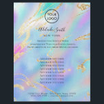 パステルカラーデザイン背景 チラシ<br><div class="desc">メイクアップアーティスト美しいプロフェッショナルフライヤー</div>