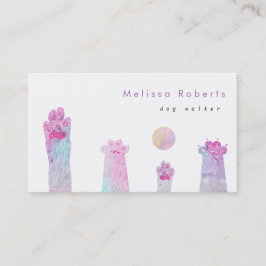 パステルカラードッグウォーカー 名刺
