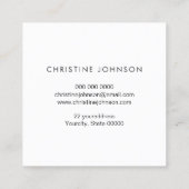 パステルカラーハニカムと六角ビーのロゴ スクエア名刺 (裏面)