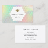 パステルカラーハニカムヘキソンズビーロゴ 名刺 (正面/裏面)