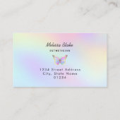 パステルカラーバタフライロゴ 名刺 (裏面)