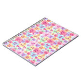 パステルカラーバレンタイン会話ハート ノートブック (左側)