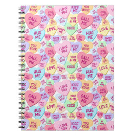 パステルカラーバレンタイン会話ハート ノートブック